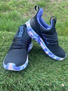 Adidas Lite Racer Adapt 7.0 K ,Child size 13 k, Core , Black, Blue, Pink